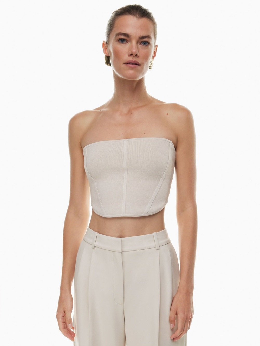Babaton Sculpt Knit Bustier Top - New